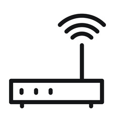 WLAN Vector Outline Icon