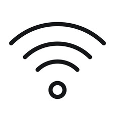 WiFi Network Vector Outline Icon