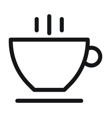 Hot Tea Vector Outline Icon