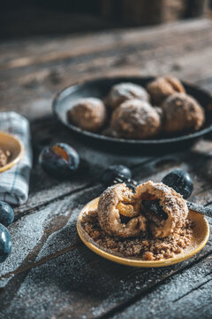 curd and plum dumplings