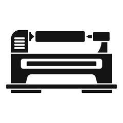 Control lathe icon, simple style