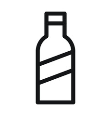 Alcoholic Drink Vector Outline Icon