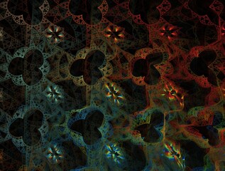 Imaginatory fractal background generated Image