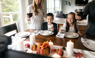 Thanksgiving: Family Toasts The Holiday With Distanced Relatives