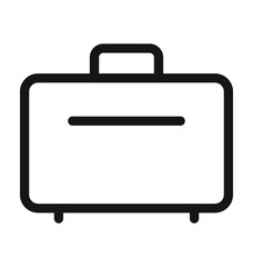 Suitcase Vector Outline Icon