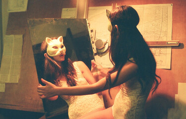 Woman Wearing A Mask