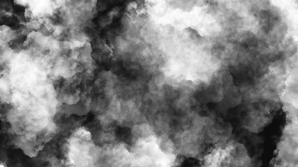 Abstract smoke or fluid black and white background