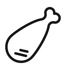 Leg Piece Vector Outline Icon