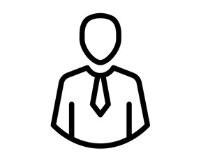 man user profile single isolated icon with outline style