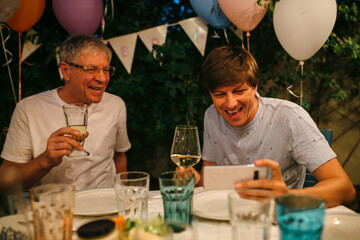 Birthday in a family circle