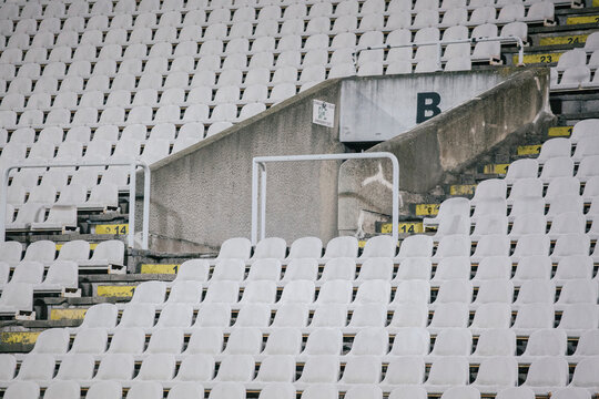 Empty White Seats in A Stadium