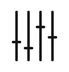 Equalizer Line Vector Icon