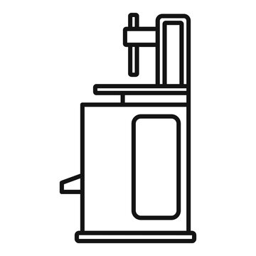 recommend clip art: Tire fitting machine icon, outline style