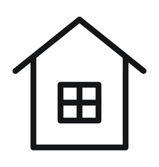 House Line Vector Icon 