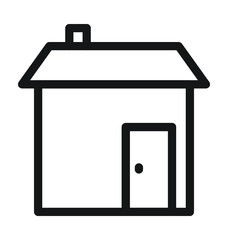 House Line Vector Icon 