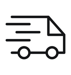 Fast Delivery Line Vector Icon
