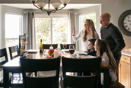 Something: Mother Waves At Socially Distanced Relatives