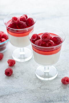 Raspberry Panna Cotta