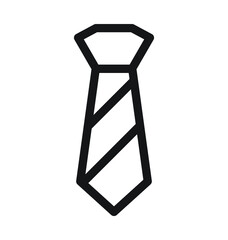 Necktie Line Vector Icon