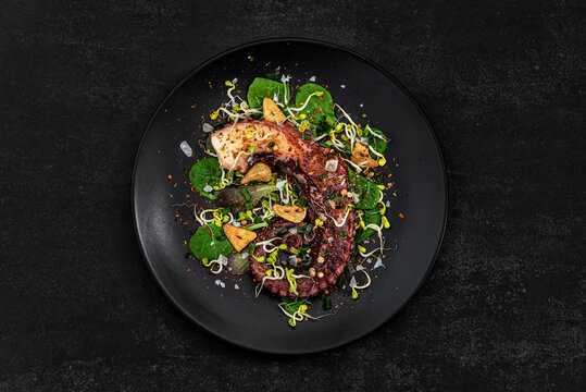 Octopus Salad with herbs and spices