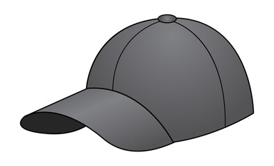  black hat vector illustration,isolated on white background