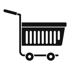 Shop market cart icon, simple style