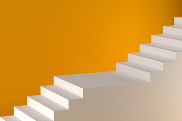 stair background image, 3D rendering