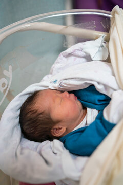 Newborn in the hospital delivery room
