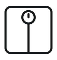 Weighing Machine Line Vector Icon