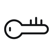 Thermometer Line Vector Icon