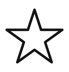 Star Line Vector Icon