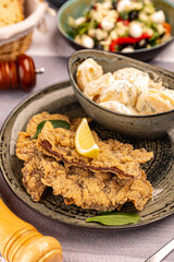 Schnitzel with potato salad