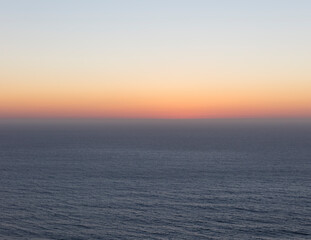 Vast ocean and sky at dawn