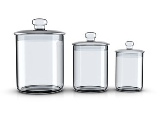 Glass jars