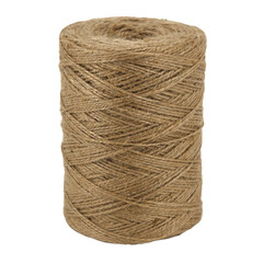 Roll of jute rope isolated on the white
