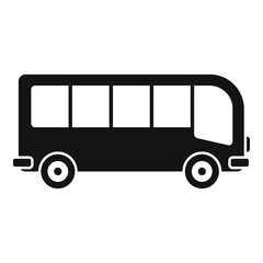 Travel bus icon, simple style