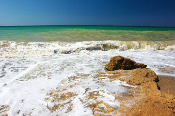 Stormy sea landscape