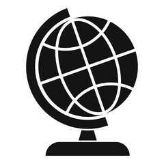 Obraz premium Travel globe icon, simple style