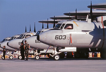 Fototapeta na wymiar AWACS planes, California