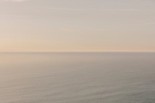 Vast ocean and sky at dawn