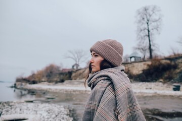 Woman winter portrait