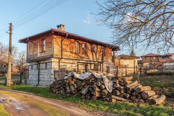 Fototapeta premium Old house in the village of Brashlyan