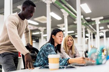 Office Workers in Co-Working Office