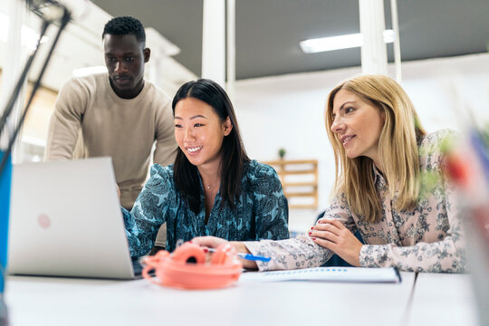 Office Workers in Co-Working Office