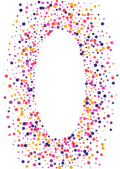 Orange Paper Circle Wallpaper. Round Colorful Background. Multicolor Confetti Group. Dot Pink Bright Frame. Celebration Texture.