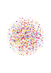 Red Graduation Star Background. Happy Dot Illustration. Pink Confetti Party Decoration. 