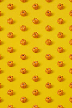 Vegetables vertical pattern from pumpkins.