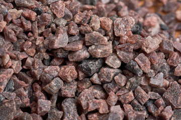 Hymalaian black salt macro