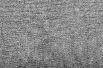 Soft grey cotton, elastane and polyester fabric texture background