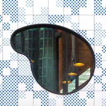 Abstract building exterior and window